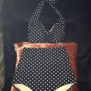 Red Dolly High-Waist Bikini Size M